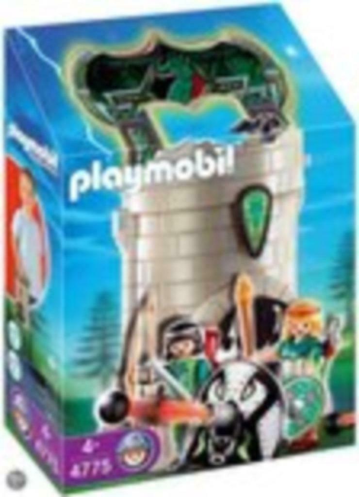 Detailfoto Playmobil Drakenriddertoren 4775 met kanon en ridder accessoires