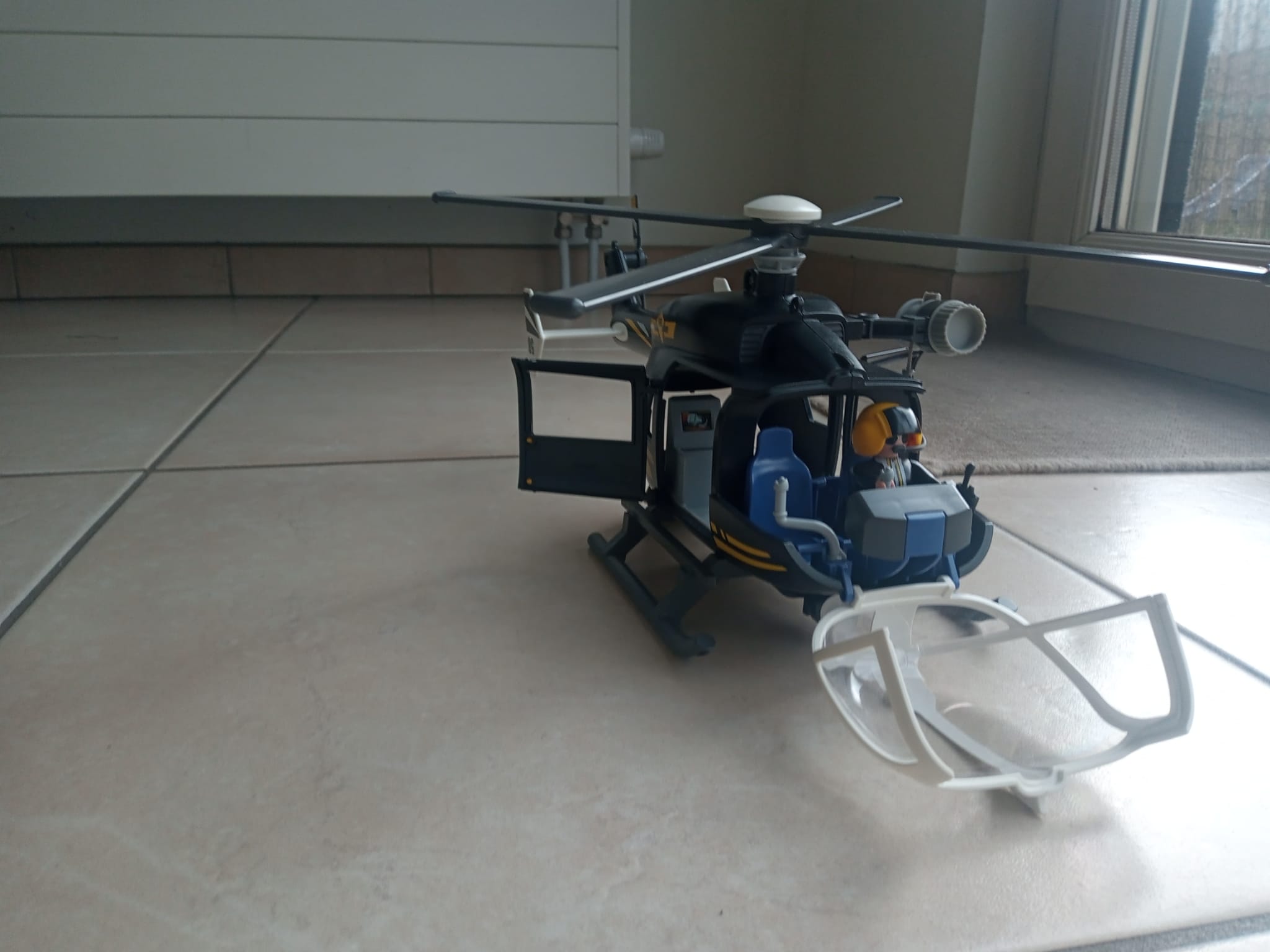 Tweedehands Playmobil SIE Helicopter 9363 - Complete politieset met originele doos